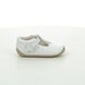 Clarks Girls First And Baby Shoes - WHITE LEATHER - 576356F TINY FLOWER T