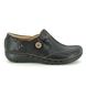 Clarks Comfort Slip On Shoes - Black - 1283/74D UN LOOP