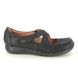 Clarks Mary Jane Shoes - Black leather - 749704D UN LOOP STRAP