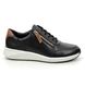 Clarks Lacing Shoes - Black leather - 680184D UN RIO ZIP