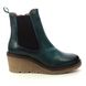 Creator Wedge Boots - Turquoise Leather - IB22579/94 BLU YOSS