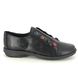 Creator Comfort Slip On Shoes - Black leather - IB22112/31 PALMEIRA BUTTON