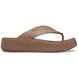 Crocs Toe Post Sandals - Latte Brown - 209410/2Q9 Getaway Platform