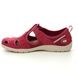 Earth Spirit Closed Toe Sandals - Red suede - 30200/81 CLEVELAND 01