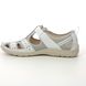 Earth Spirit Closed Toe Sandals - White Leather - 30579/66 CLEVELAND 01