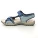 Earth Spirit Walking Sandals - Blue Suede - 30526/72 FRISCO