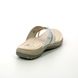 Earth Spirit Toe Post Sandals - WHITE LEATHER - 40515/ JULIET 01