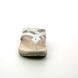 Earth Spirit Toe Post Sandals - WHITE LEATHER - 40515/ JULIET 01