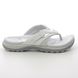 Earth Spirit Toe Post Sandals - WHITE LEATHER - 41085/61 JULIET 2