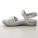 Earth Spirit Comfortable Sandals - White Leather - 41147/ MADDY