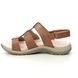 Earth Spirit Comfortable Sandals - Tan Leather - 40755/ MADLEY LYNBROOK