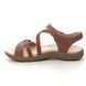 Earth Spirit Comfortable Sandals - Tan Leather - 40564/ MALIBU