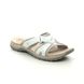 Earth Spirit Slide Sandals - White Leather - 30519/66 WICKFORD