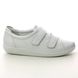 ECCO Comfort Slip On Shoes - White Leather - 206513/01002 SOFT 2.0 2V
