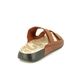 ECCO Slide Sandals - Brown leather - 206823/02658 COZMO  WOMENS VELCRO