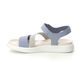 ECCO Comfortable Sandals - BLUE LEATHER - 273713/02646 FLOWT  VEL