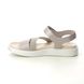 ECCO Comfortable Sandals - Rose leather - 273713/51487 FLOWT  VEL