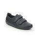 ECCO Comfort Slip On Shoes - Navy leather - 206513/01038 Soft 2.0 2V