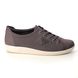 ECCO Lacing Shoes - Dark grey nubuck - 206503/12576 SOFT 2.0
