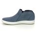 ECCO Hi Tops - Navy Leather - 430243/02038 SOFT 7 BOOT