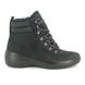 ECCO Lace Up Boots - Black nubuck - 420803/51052 SOFT 7 WEDGE WATERPROOF