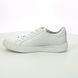 ECCO Trainers - White Leather - 504744/01007 STREET TRAY MENS