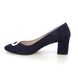 Begg Exclusive Court Shoes - Navy suede - Z8038/979O CALLAE BLOCK