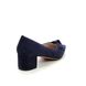 Begg Exclusive Court Shoes - Navy suede - Z7705/779O DALLAS BLOCK