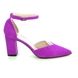 Begg Exclusive Court Shoes - Fuchsia Suede - Z8028/896O GALA STRAP