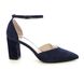 Begg Exclusive Court Shoes - Navy suede - Z8028/896O GALA STRAP