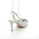 Begg Exclusive Slingback Shoes - Silver Glitz - 8063/442 MELINA