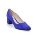 Begg Exclusive Court Shoes - Blue Suede - Z7053/979 O TEXAS  BLOCK