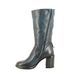 Felmini Mid Calf Boots - Petrol leather - D571/94 SIMONA
