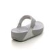 Fitflop Toe Post Sandals - Silver Glitz - 0FZ7/011 LULU SHIMMERLUX