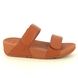 Fitflop Slide Sandals - Tan Leather - 0FV6/592 LULU LEATHER 2V