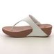 Fitflop Toe Post Sandals - White Leather - 0188/024 LULU LEATHER