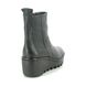 Fly London Wedge Boots - Black leather - P501250 BALE