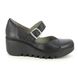 Fly London Wedge Shoes - Black leather - P501428 BAXE   BLU LMJ