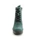 Fly London Wedge Boots - Green Suede - P501329 BIAZ   BLU LACE