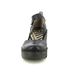 Fly London Wedge Shoes - Black leather - P501305 BISO WEDGE BLU