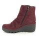 Fly London Wedge Boots - Wine - P501344 BROM   BLU
