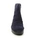 Fly London Wedge Boots - Navy Suede - P501344 BROM   BLU