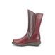 Fly London Mid Calf Boots - Red leather - P142913 MES 2