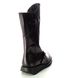 Fly London Mid Calf Boots - Wine leather - P142913 MES 2