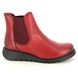 Fly London Chelsea Boots - Red leather - P143195 SALV