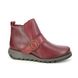 Fly London Ankle Boots - Red leather - P144812 SIAS   SMINX