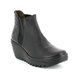 Fly London Wedge Boots - Black - P500431 YOSS
