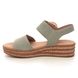 Gabor Wedge Sandals - Light Green - 44.550.11 ANDRE