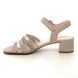 Gabor Heeled Sandals - Beige Patent Suede - 41.772.12 BLESSING JAMMA