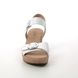 Gabor Wedge Sandals - WHITE LEATHER - 24.764.21 FANTASTICA
